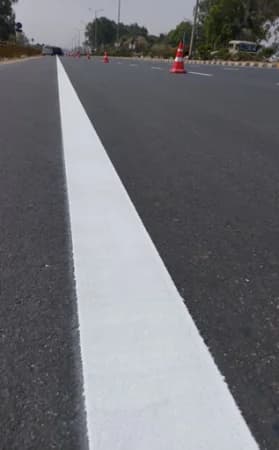 Cold Paint Road Marking - Water-based and solvent-based cold paints for parking lots, internal roads, and temporary markings. Quick-drying and cost-effective.